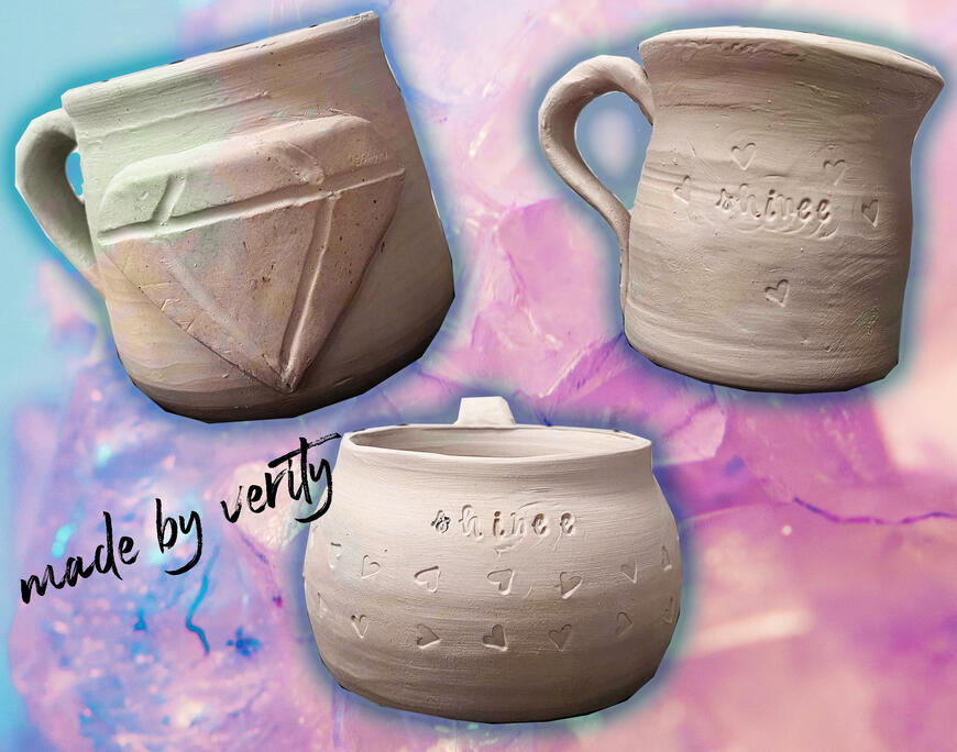 clay mugs in process shinee themed